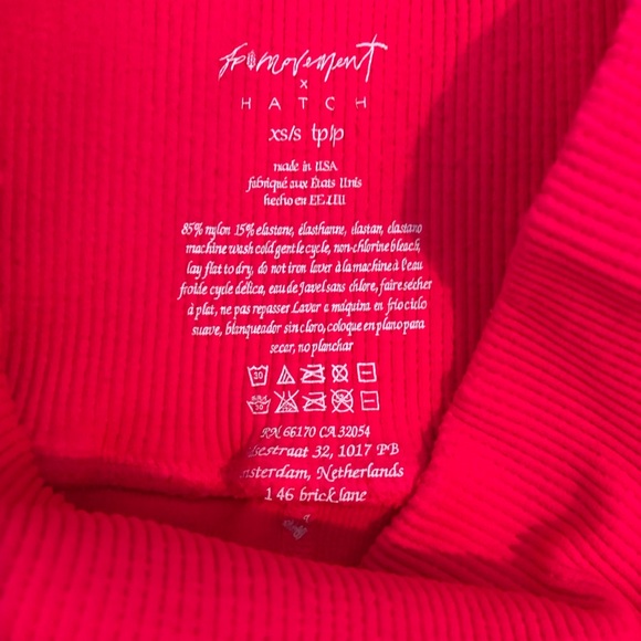 Free People Happiness Runs Ribbed Shorts In Neon Pink. NWOT! Sz XS/S & M/L - Picture 5 of 8